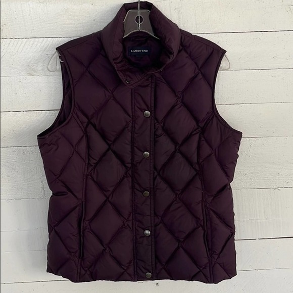 Ladies Lands’ End Down Puffer Vest Size S - Picture 1 of 7